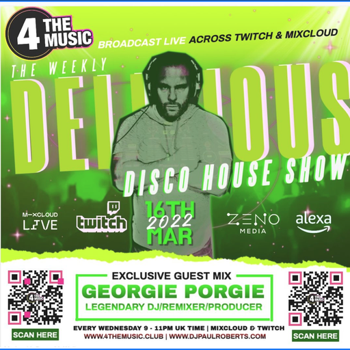 Paul Roberts - 4TM Exclusive - Delicious Disco House Music Show - March 16th 2022