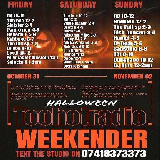 THE HALLOWEEN WEEKENDER WITH D!-TECH