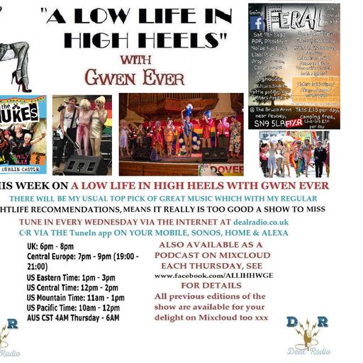 A LOW LIFE IN HIGH HEELS WITH GWEN EVER RADIO SHOW 4TH SEPTEMBER 2019 EDITION