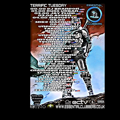 Biscuit- Underground Takeover Tuesdays- Techno- Live on Essential Clubbers Radio 12.10.2021