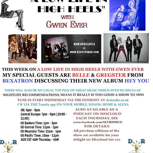 A LOW LIFE IN HIGH HEELS WITH GWEN EVER RADIO SHOW 21ST NOVEMBER 2018 RE UPLOADED EDITION