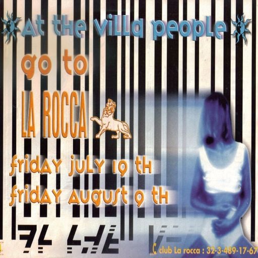 "At The Villa People goes to La Rocca" @ La Rocca (Lier - Belgium) - 19 July 1996