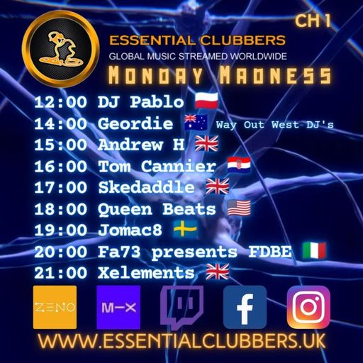 Tom Cannier - Monday Madness on Essential Clubbers Radio - 20230612
