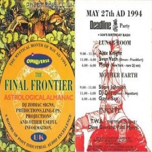 DJ Dag at "The Final Frontier" @ Club UK (Wandsworth - UK) - 27 May 1994