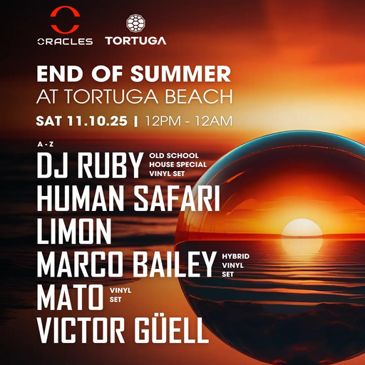 Marco Bailey at "Oracles - End of Summer" @ Tortuga Beach (Mellieha - Malta) - 11 October 2025