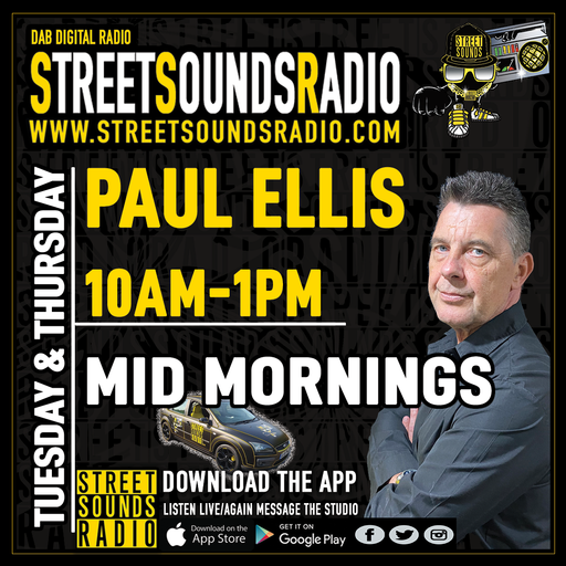 Mid Mornings with Paul Ellis on Street Sounds Radio 1000-1300 04/01/2022
