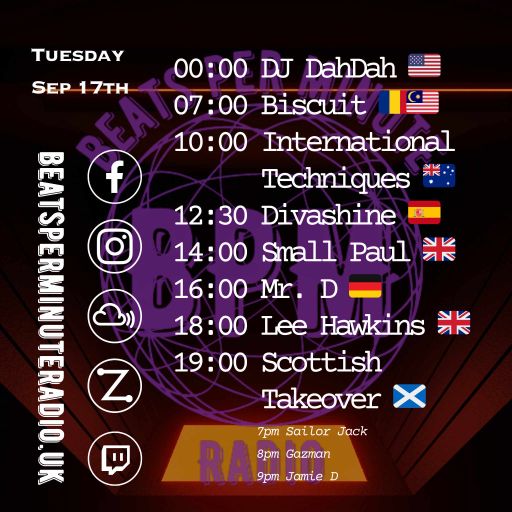 Biscuit- Tuesday Drum and Bass Crunch- Live on Beats Per Minute Radio 17.9.2024