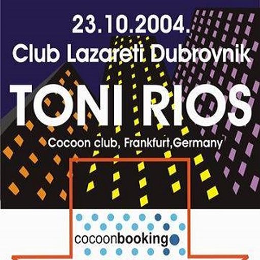 Toni Rios at Club Lazareti (Dubrovnik - Croatia) - 23 October 2004