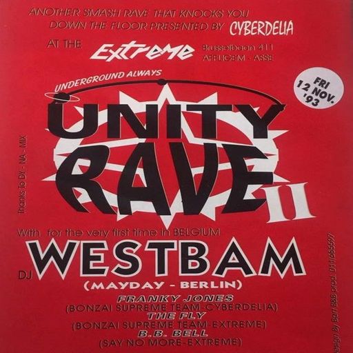 B.B. Bell at "Unity Rave II" @ Extreme (Affligem-Belgium) - 12 November 1993
