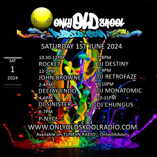 Dj-Sinister - Live on Only Old Skool Radio - 01-06-2024