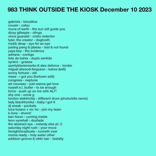 983 NEW ADDISON GROOVE | SYNKRO | SHY ONE | BEN HIXON |  LEON VYNEHALL | BRINE | K-LONE ...