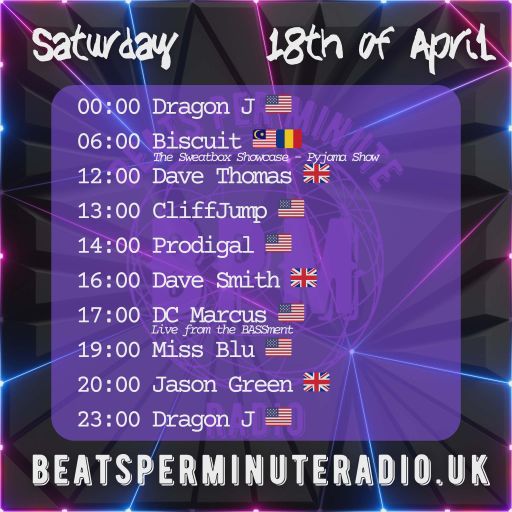 Biscuit-Saturday Pajama Show- Live on Beats Per Minute Radio 18.4.2026