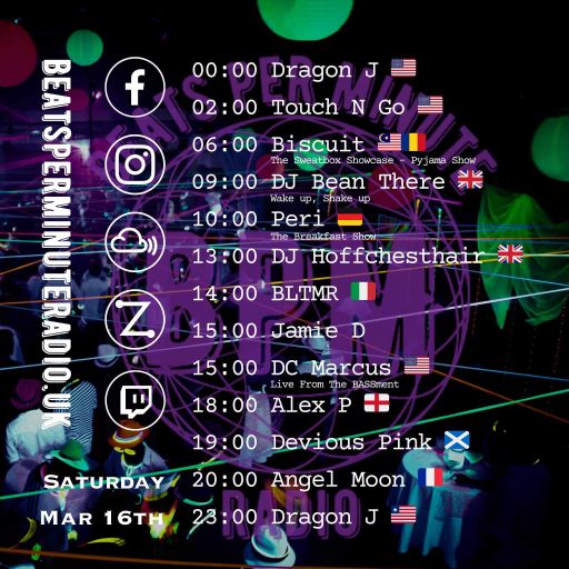 Biscuit-Saturday Pajama Show-Live on Beats Per Minute Radio 16.3.2024