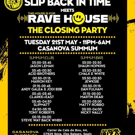 Martin Dear - Live At Slip Back in Time, Casanova/Summum, San Antonio Bay, Ibiza, 21-05-24
