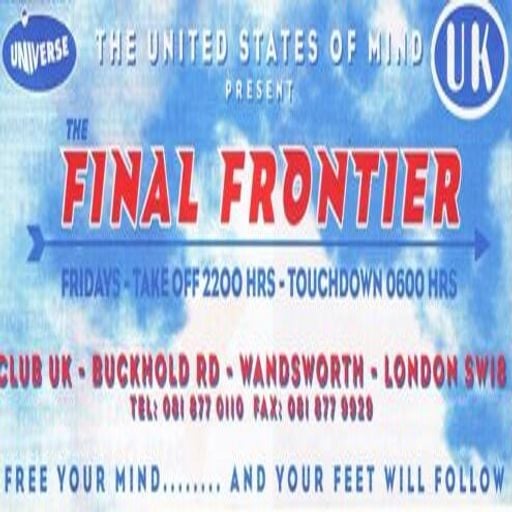 Derrick May at "The Final Frontier" @ Club UK (Wandsworth - UK) - 11 March 1994