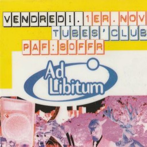 Dave Clarke at "Ad Libitum" @ Tubes Club (Bordeaux - France) - 1 November 1996