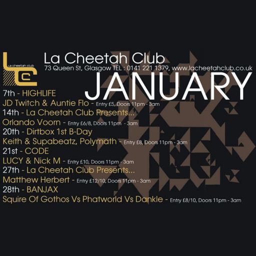 Orlando Voorn at La Cheetah Club (Glasgow-UK) - 14 January 2012