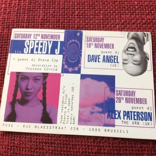 Dave Angel at @ Fuse (Brussels - Belgium) - 19 November 1994