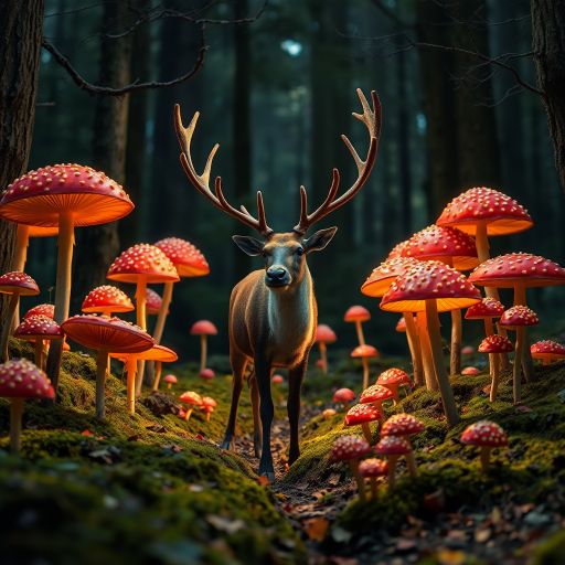 Winter, Transversing The North On Amanita Muscaria