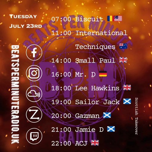 Biscuit- Tuesday Techno Crunch- Live on Beats Per Minute Radio 23.7.2024