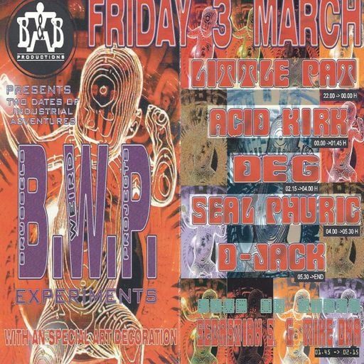 Deg at "BWP Experiments" @ Rave-Zone Montini (St Truiden - Belgium) - 3 March 1995