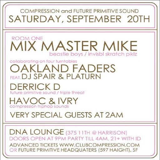 Oakland Faders feat. DJ Spair & Platurn at DNA Lounge (San Francisco-USA) - 20 September 2003