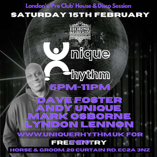 Unique Rhythm teaser mix by Mark Mark Osborne / Sat 15th  Feb / Horse and Groom