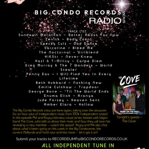 Big Condo Records Radio Show – The Cove (10/09/2025)
