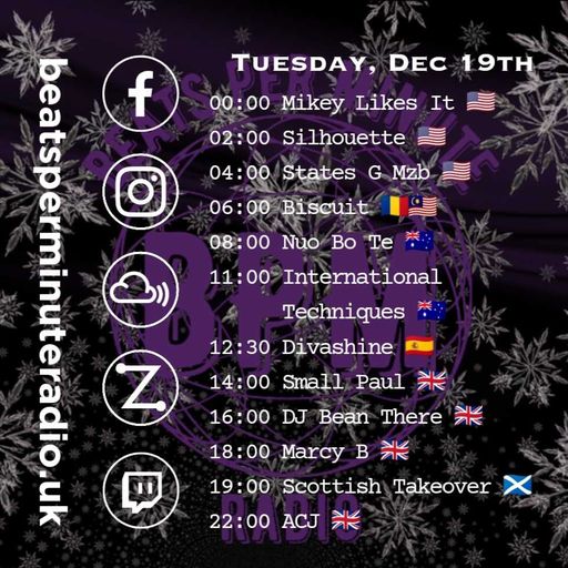 Biscuit-Tuesday Crunch-DnB-Live from Bucharest-Beats per Minute Radio 19.12.2023