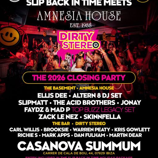 Martin Dear - Live @Slip Back in Time Closing Party, Casanova Summum, Ibiza 19-05-26