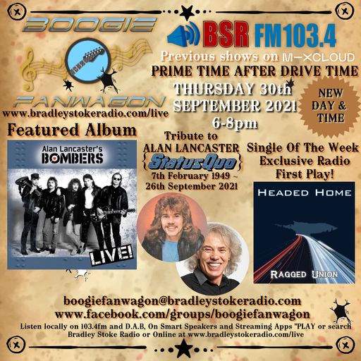 Boogie Fanwagon Thursday 30th September 2021