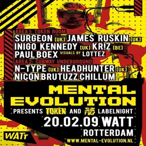 Inigo Kennedy at "Mental Evolution - Token Labelnight" @ WATT (Rotterdam-NL) - 20 February 2009