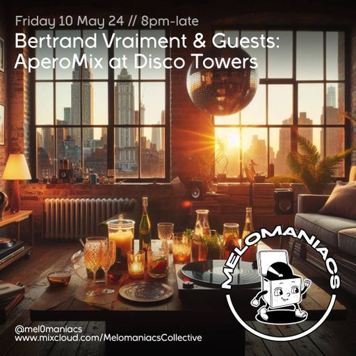 Bertrand Vraiment & Guests // AperoMix at Disco Towers // 10.05.24 // Melomaniacs Live