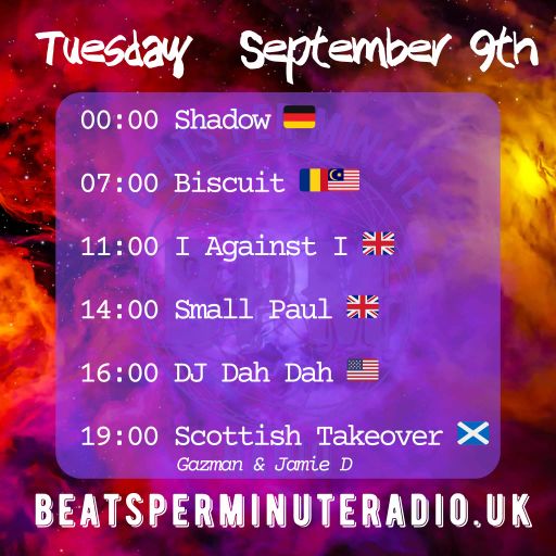 BPM Radio, Tuesday Choons vol 43. 09/09/25