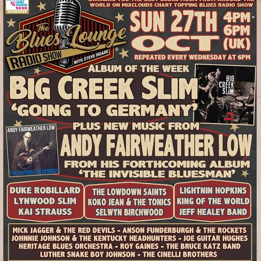 The Blues Lounge 27th Oct 2024 Album of the Week Big Creek Slim Going To Germany