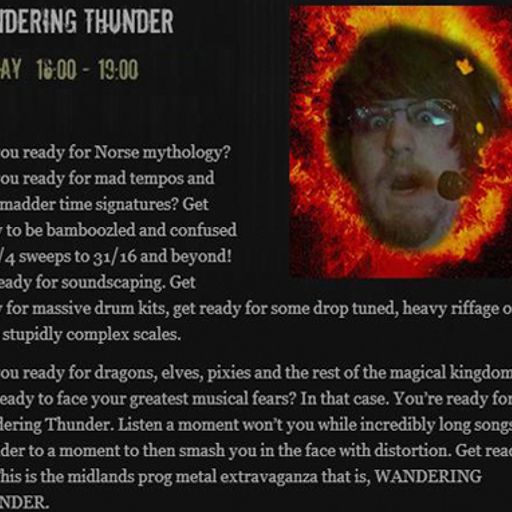 Wandering Thunder 22nd March 2015 - featuring Abodean Skyes