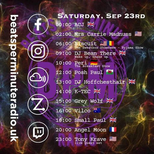 Biscuit-Saturday Pajama Show from Bali-Live on Beats Per Minute Radio 23.9.2023