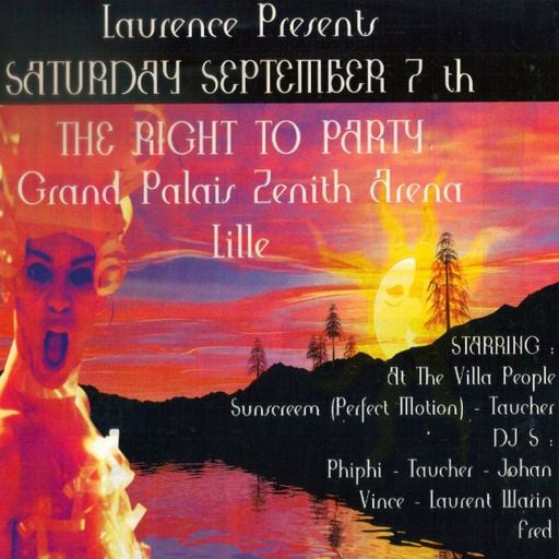 Laurent Warin at "The Right To Party" @ Zenith Arena (Lille - France) - 7 September 1996