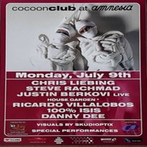 Ricardo Villalobos at "Cocoon Club" @ Amnesia (San Rafael - Ibiza) - 9 July 2001