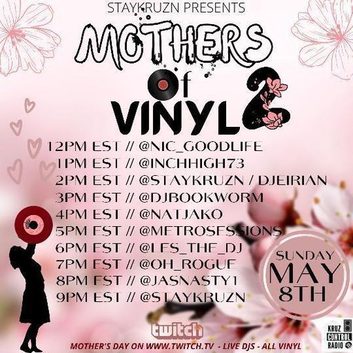 Mothers of Vinyl 2 hosted by Staykruzn 8th May 2022