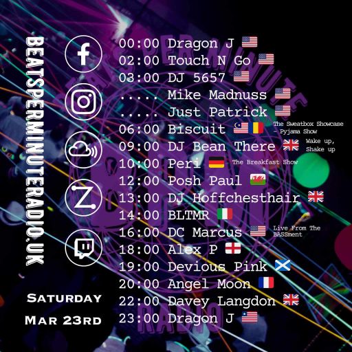 Biscuit-Saturday Pajama Show-Live on Beats Per Minute Radio 23.3.2024