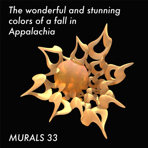 Murals 33: The wonderful and stunning colors of a fall in Appalachia