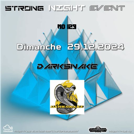 Darksnake Special Progressive Techno "Strong Night Event 129" Radio TwoDragons 29.12.2024