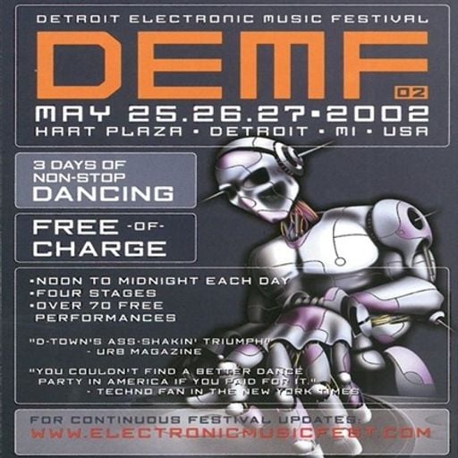 Juan Atkins at Detroit Electronic Music Festival (Detroit-USA) - 25 May 2002