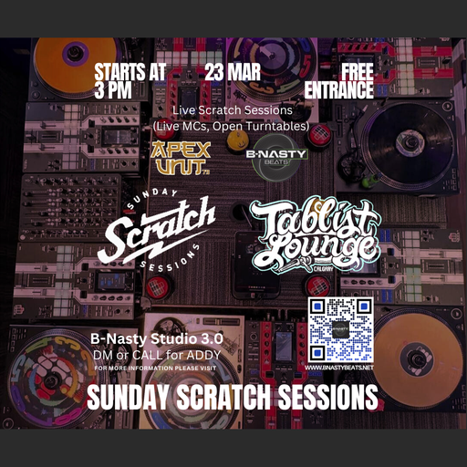 Sunday Scratch Sessions at B-Nasty Beats Studio Mar Edition Recording...