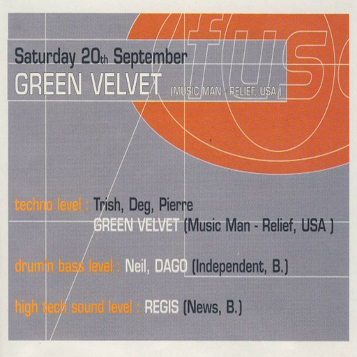Green Velvet & Trish at Fuse (Brussel - Belgium) - 20 September 1997