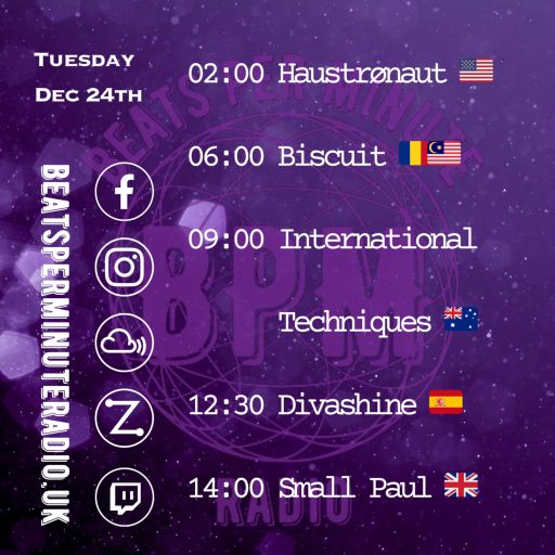Biscuit- Christmas Eve Techno Crunch- Live on Beats Per Minute Radio 24.12.2024