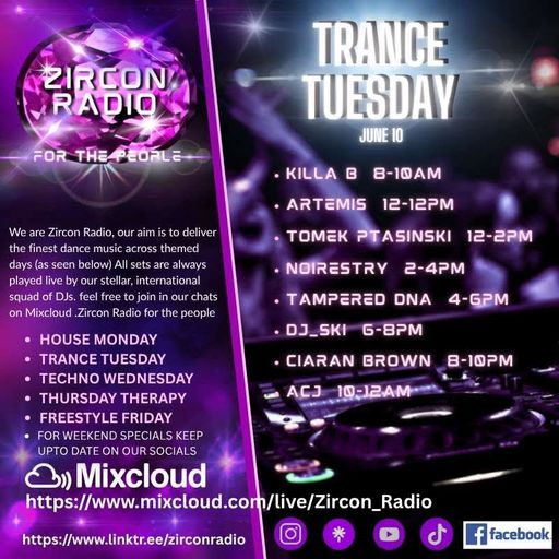 ZIRCON RADIO PRESENTS TRANCE TUESDAY NOIRESTRY 10/06/2025