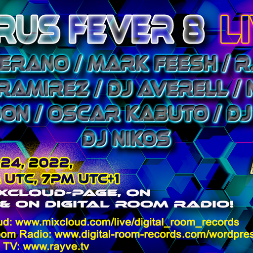 Gerry Verano LIVE DJ-Set Virus Fever 8  @Digital Room Records ​& Digital Room Radio