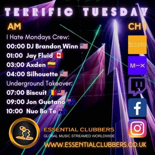 Biscuit- Underground Takeover Tuesday-Techno-Live on Essential Clubbers Radio 13.09.2022